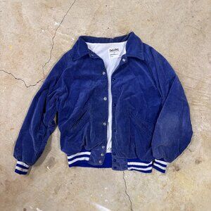 Vintage Varsity Blue Corduroy Jacket